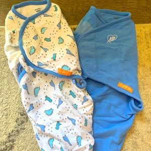 2 PK SwaddleMe Velcro Sleep Sacks-Boy